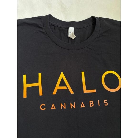 halo cannabis graphic tee black men’s Large - Picture 2 of 5